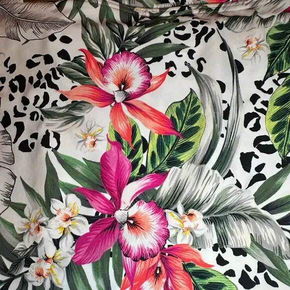 Sunsets tropical print bathing suit bottoms women’s size  M; top 34E/32f/30g - Picture 6 of 13